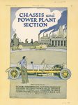 1909 12 30 CHASSIS and POWER PLANT SECTION color illustration by W. F. White MOTOR AGE 8.5″×11.5″ page D