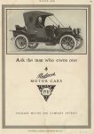 1910 9 1 PACKARD 1911 PACKARD EIGHTEEN RUNABOUT ad MOTOR AGE 7.5″×10.75″ page 175