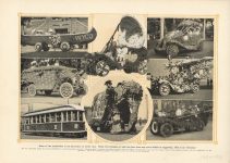 1911 1912 ca. Examples of decorations of motor cars floats photos 13.5″×9.5″ page x
