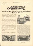 1912 11 27 NATIONAL The Greatest Value Today Five Models $2750 to $3400 ad THE HORSELESS AGE 9″×12″ page 44C