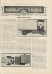 1912 9 11 Electric Vehicles Urban Electric Trucks article THE HORSELESS AGE 9″×12″ page 403