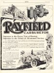 1913 7 RAYFIELD Carburetor Supreme in the Fierce Test of Racing ad MoTor 9.75″×13″ page 140