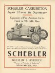1914 6 18 IND SCHEBLER Carburetor STUTZ Car 3 Barney Oldfield ad MOTOR AGE 8.75″×11.75″ page 46