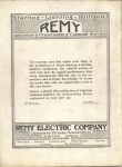 1914 8 19 IND REMY ELECTRIC COMPANY ad THE HORSELESS AGE 9″×12″ Back cover