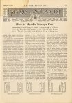 1914 9 9 Garage and Salesroom How to Handle Strange Cars article THE HORSELESS AGE 9″×12″ page 387