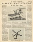 1929 11 2 Autogiro A New Way To Fly By Juan de la Cierva article photos THE SATURDAY EVENING POST 10.5″×13.25″ page 20