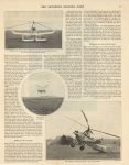 1929 11 2 Autogiro A New Way To Fly By Juan de la Cierva article photos THE SATURDAY EVENING POST 10.5″×13.25″ page 21