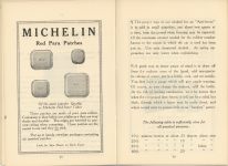 1912 MICHELIN THE MOTORIST’S HANDBOOK 4.25″×6.25″ booklet pages 38 & 39