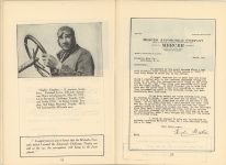 1912 MICHELIN THE MOTORIST’S HANDBOOK MERCER Hughie Hughes 4.25″×6.25″ booklet pages 52 & 53