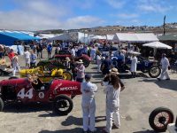 2022 8 20 1030 am Monterey Historics Ragtime Racers crowd before we went out 1