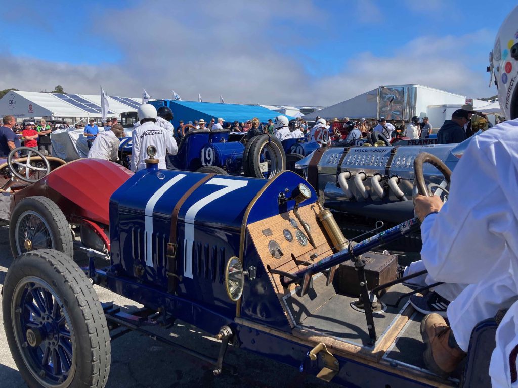 Ragtime Racers 2022 8 20 1030 am Monterey Historics Ragtime Racers crowd before we ...