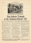 1909 8 25 CHALMERS DETROIT That Indiana Triumph of the Chalmers-Detroit 30 ad THE HORSELESS AGE 8.25″×11.5″ page 15