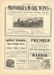 1910 7 27 MONOGRAM OIL WINS Brighton Beach ad THE HORSELESS AGE 8.5″×12″ page 42