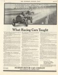 1911 4 8 HUDSON 33 What Racing Cars Taught ad THE SATURDAY EVENING POST 10.25″×13.25″ page 52
