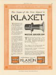 1912 7 25 KLAXON Horns KLATXET ad MOTOR AGE 8″×11.5″ page 55
