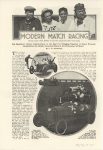 1915 7 MODERN MATCH RACING By C.G. Sinabaugh article MoToR 9.5″×14″ page 46