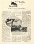 1918 7 The Ace of Racing Takes the Air By MONTEE W. SOHN BLITZEN BENZ photo MOTOR LIFE INCLUDING MOTOR PRINT 9.25″×12.25″ page 1 miss