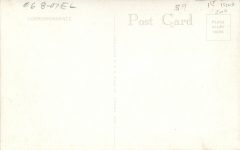 1937 ca. Bemidji, MINN PAUL BUNYAN AND BLUE OX early 603 postcard back