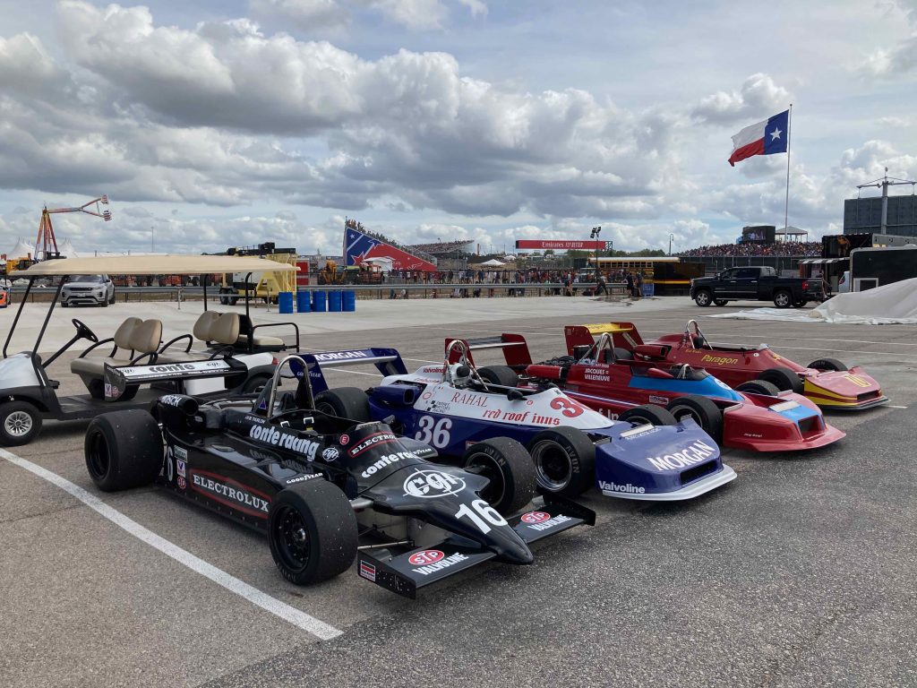 2022 10 23 Circuit of the Americas Raceway Austin TX MASTERS HISTORIC RACING Formula Atlantic JCB Car 36 false grid race day