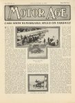 1908 10 15 CARS SHOW REMARKABLE SPEED ON PARKWAY article MOTOR AGE 8.25″×11.5″ page 1