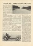 1908 9 24 RACING WAR TERMINATED BY AGREEMENT Vanderbilt Cup article MOTOR AGE 8.75″×12″ page 4