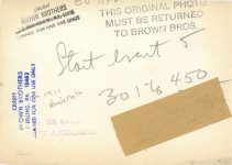1911 ca. Official’s Stand Savannah, GA Brown Bros. 6.5″×4.5″ photo back