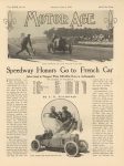 1913 6 2 INDY 500 Speedway Honors Go to French Car article MOTOR AGE 8.5″×11.5″ page 5