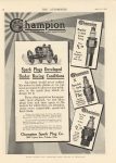 1915 4 22 Champion Spark Plugs Developed Under Racing Conditions ad THE AUTOMOBILE 8.25″×11.5″ page 4