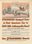 1915 6 3 STROMBERG STUTZ is First American Car in 1915 Indy 500 ad THE AUTOMOBILE 8.5″×11.5″ page 91