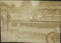 1915 ca. Tacoma, WASH Auto Races 3″×2.25″ snapshot 1