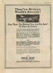 1922 12 14 They’ve Broken Worlds Records race cars for sale by DICK SEIP ad MOTOR AGE 8.25″×11.5″ page 84