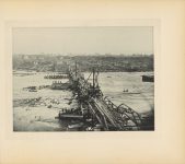 1890 MINNEAPOLIS ALBUM Early Days In Minneapolis Edward Bromley Building the Tenth Avenue Bridge 10.5″×8.75″ page 150
