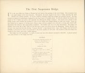 1890 MINNEAPOLIS ALBUM Early Days In Minneapolis Edward Bromley The First Suspension Bridge 10.5″×8.75″ page 38
