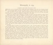 1890 MINNEAPOLIS ALBUM Early Days In Minneapolis Edward Bromley Minneapolis in 1857 3 10.5″×8.75″ page 69