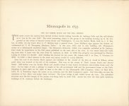 1890 MINNEAPOLIS ALBUM Early Days In Minneapolis Edward Bromley Minneapolis in 1857 4 10.5″×8.75″ page 71