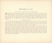 1890 MINNEAPOLIS ALBUM Early Days In Minneapolis Edward Bromley Minneapolis in 1857 5 10.5″×8.75″ page 73