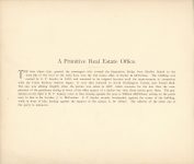 1890 MINNEAPOLIS ALBUM Early Days In Minneapolis Edward Bromley Primative Real Estate Office 10.5″x8.75″ page 42