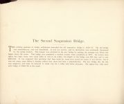 1890 MINNEAPOLIS ALBUM Early Days In Minneapolis Edward Bromley The Second Suspension Bridge 10.5″×8.75″ page 175