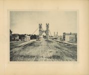 1890 MINNEAPOLIS ALBUM Early Days In Minneapolis Edward Bromley The Second Suspension Bridge 10.5″×8.75″ page 176