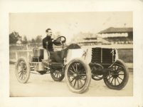 1904 ca. Vanderbilt Cup Race Joe Tracey Maybe LOCOMOBILE Brown Bros. 8.5″×6.5″ photo front