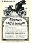 1907 Original STUDEBAKER ELECTRIC Carriages Ad screenshot