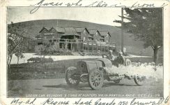1909 LOZIER CAR AT PORTOLA RACE postcard front screenshot