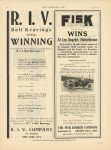1910 5 4 FISK Quality WINS At Los Angeles Motordrome ISOTTA Car ad THE HORSELESS AGE 8.75″×11.75″ page 58