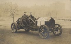1910 ca. Mystery chain drive racer RPPC front