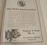 1911 5 31 Indy 500 THE HORSELESS AGE Rayfield Carburetor ad page xxx screenshot