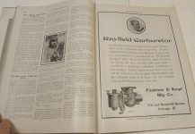 1911 5 31 Indy 500 article THE HORSELESS AGE pages xxx Rayfield Carburetor ad screenshot