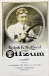 1911 Ralph Mulford OILZUM Race car Driver Auto Oil Vanderbilt Cup Race postcard front screenshot