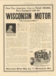 1914 6 4 WISCONSIN MOTOR Barney Oldfield ad MOTOR AGE 8.25″×11.5″ page 80a