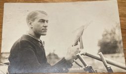 1914 8 22 Spencer Wishart Elgin Illinois Road Race Killed Aug. 22, 1914 RPPC DePalma Won front screenshot