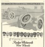1920 2 MARLIN-ROCKWELL INDUSTRIES Rudge-Whitworth Wire Wheels ad MOTOR LIFE INCLUDING MOTOR PRINT 8.75″×9″ page 23